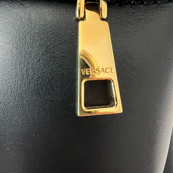 Versace Medusa Black Leather Backpack - Picture 4 of 14